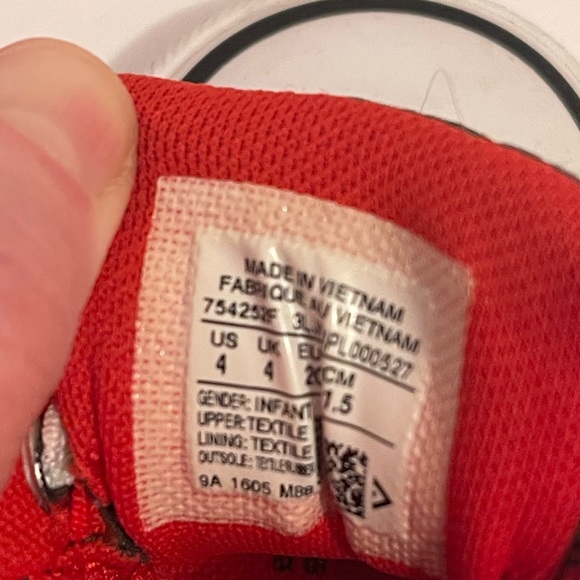 Converse Chuck Taylor All Star Mid Toddler Shoe Size 4 Navy Blue White Orange - Picture 8 of 9